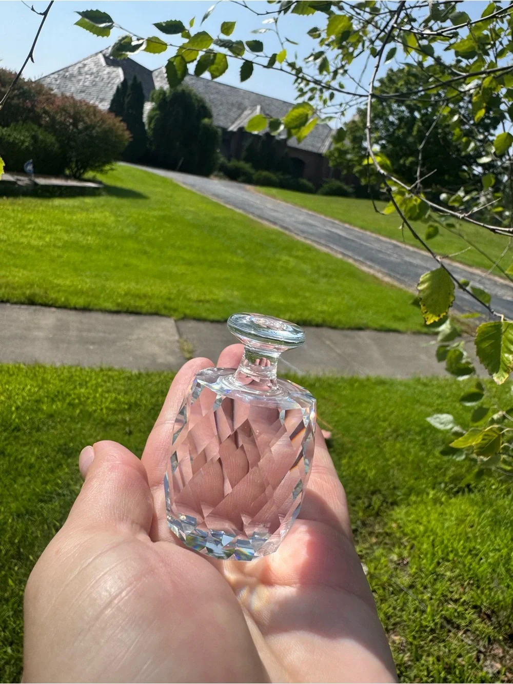 Vintage 1970 Swarovski Faceted Clear Crystal 2.5